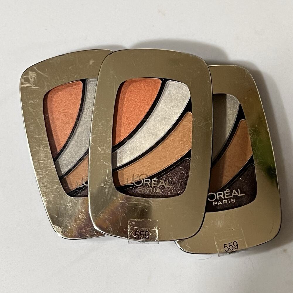 3 x L'Oreal Paris Colour Riche Eye Shadow 559 What Happens In Vegas Quad Palette